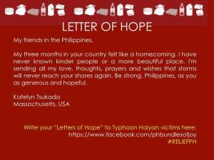 letter of hope